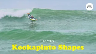 Kookapinto Shapes | 7’6 Yellow Thin Twin | Mid-length surfing on glassy & small waves