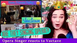 Opera Singer Reacts (1st time) to Voctave - Disney Princess Medley