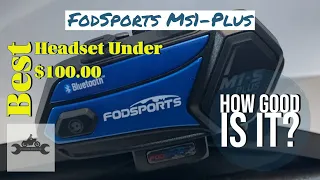 Best Motorcycle Bluetooth Headset For Under $100: Fodsports MS1-Plus