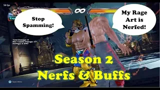 Hwoarang Season 2 Buffs & Nerfs.