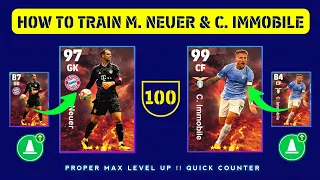 How To Train 97 Rated M. Neuer & 99 Rated C. Immobile In eFootball 2023 Mobile