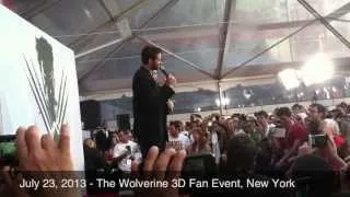 Hugh Jackman speaks at The Wolverine 3D Fan Event