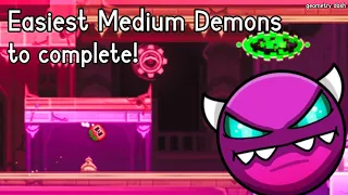 Easiest Medium Demons to Complete (Geometry Dash)