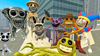 Big City Roblox Innyume Smiley's Zoonomaly Monsters Family Spartan Kicking in Gmod !