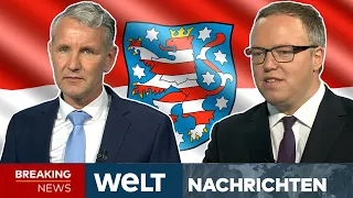 THÜRINGEN: Höcke vs. Voigt - Schlagabtausch im TV-Duell! So reagiert Deutschland I WELT LIVESTREAM