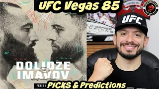 UFC VEGAS 85 | DOLIDZE VS. IMAVOV | FULL CARD - PICKS & PREDICTIONS!!! #ufcvegas85