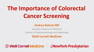 The Importance of Colon Cancer Screening