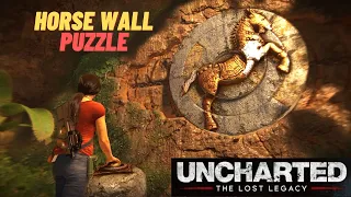 Uncharted : The Lost Legacy  - How to Solve the Horse Wall Puzzle Easily in Part 4 - Hoysala Tokens