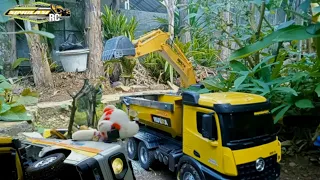 RC Dozer RC dump Truck RC Excavator RC Mobil Truk Dalam Proyek Tambang pasir