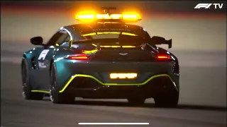 Aston Martin Safety Car Lap around Bahrain Circuit