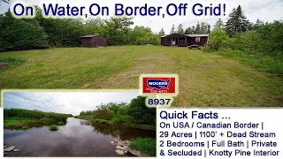 Cabin In Maine For Sale | Waterfront ME Real Estate Video MOOERS REALTY #8937