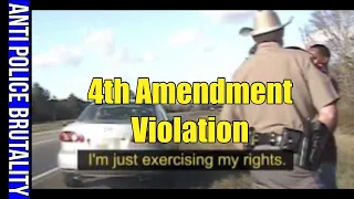 🗣Trooper only suspended WITHOUT pay for 30 days for a 4th amendment violation! Gotcha!