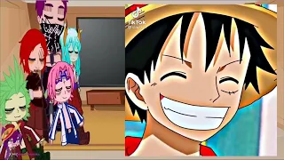 👒 Luffy Simps   Marines   Mugiwara react to Luffy - JoyBoy, Luffy - Gear 5  👒 Gacha 👒 Compilatio