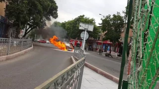 Машина сгорела пожар в Шымкенте - газовое оборудование для машины - ГБО