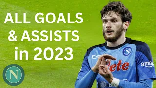 khvicha kvaratskhelia ALL Goals & Assist this season With Napoli | Moments in Football