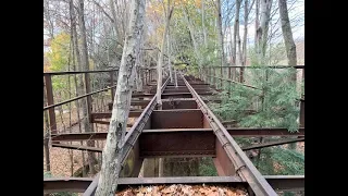 Our COOLest video yet! LOL Exploring a Colorful Abandoned Train Trestle in Connecticut!