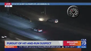 CHP takes hit-and-run suspect, 4 passengers into custody after pursuit