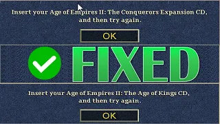 Fix Insert Age of Empires 2 CD For Campaigns & Single Player