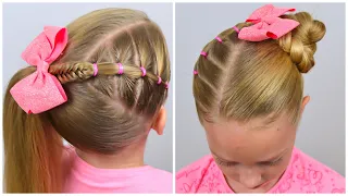 2 CUTE and EASY  hairstyles for long hair | Back to school hairstyles by LittleGirlHair