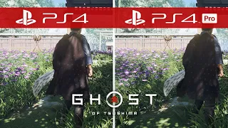 Ghost of Tsushima Comparison - PS4 vs. PS4 Pro