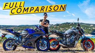 Is the Yamaha R7 Just an MT-07 With Clip Ons? (Yes… But No)
