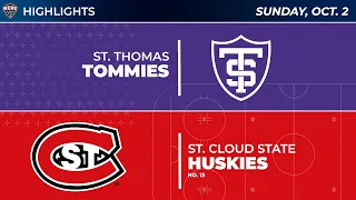 10/2/22 St. Thomas at St. Cloud State Highlights | NCHC Highlights