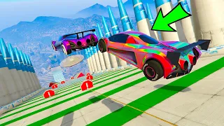 GTA 5 ONLINE 🐷 MEGA RAMPA EXPLOSION 34324% ESTREMA  !!!