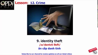 Oxford dictionary | 12. Crime | Oxford picture dictionary 2nd edition