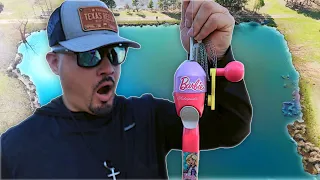 Barbie Rod Fishing Challenge Vs BIG Bass