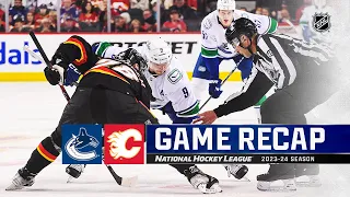 Canucks @ Flames 11/16 | NHL Highlights 2023