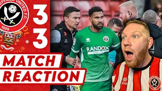 WHAT A RIDICULOUS GAME | Sheffield United 3-3 Blackpool - Match Reaction