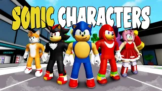 Aku membuat SONIC Characters Di Brookhaven W/ID & Accessories name - Roblox