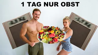 Wie viel kann man in 24h abnehmen? Wir essen 1 Tag nur Obst - Experiment