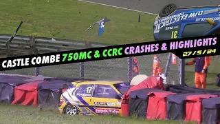 Castle Combe Crashes & Highlights, 750MC & CCRC, 27/5/24