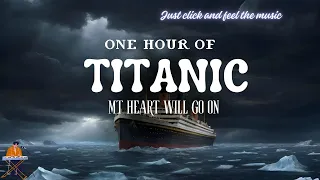 Titanic (My Heart Will Go On) | 1 Hour Sad Ambient Music with Rain Sounds | 8D Audio