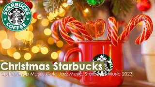 Christmas Starbucks 🎅🎄🎄 Background Snow Coffee With Smooth Jazz Music For Work, Study, Relax, Sleep