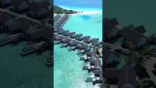 INSANE Resort in the Maldives 🏝️😍 #luxurytravel #dronevideo #luxuryresorts #maldives #shorts