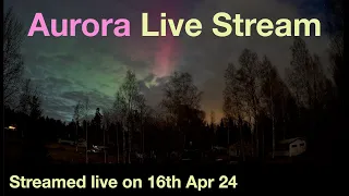 Live 4K Aurora from central Sweden