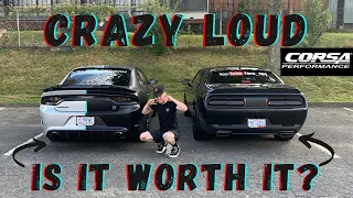 Is A Corsa Exhaust System Worth It On A Dodge Challenger 1320? *Crazy Loud* What's The Pros & Cons?