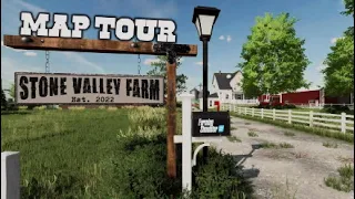 “STONE VALLEY 22” FS22 MAP TOUR! NEW MOD MAP | Farming Simulator 22 (Review) PS5.