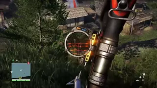 Far Cry 4 Gameplay - Outpost Takeover w/ Long Range Bow-Shooting
