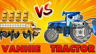 TRACTOR Tuy Đơn Giản Những Sức Mạnh Thì Vô Biên! | Phim hoạt hình về xe tăng | KING DOM CARTOONS