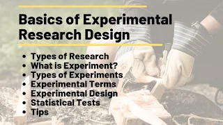 Basics of Experimental Research Design