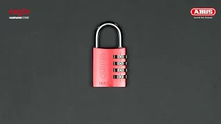 [114] ABUS 145/40 40mm Aluminium Combination Padlock with resettable code - Red (EAGLE)