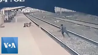 Indian ‘Superhero’ Rescues Young Boy From Train