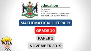 Maths Literacy Grade 10 Exam Paper