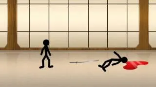 stick men floating sword