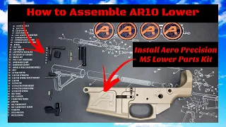 How to Install Lower Parts Kit on a AR10 - Aero Precision M5 Kit