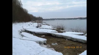 Заволжье 2  Прогулка До Кипячевского Ручья По Берегу Волги  14 марта 2024 год