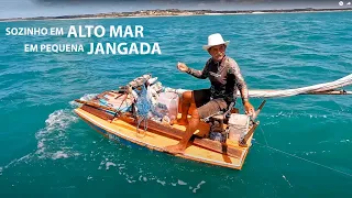 (Guerreiros Do Mar) E PRECISO MUITA CORAGEM PARA ENFRENTAR A FÚRIA DO MAR COM UMA JANGADA MINÚSCULA